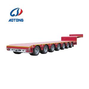 Semi-<span class=keywords><strong>remorque</strong></span> à 8 essieux à bas chargeur avec échelle hydraulique - Product Image 1