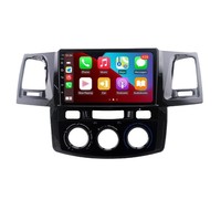 Pantalla Táctil Android de 9 Pulgadas para Coche con Reproductor de DVD, Navegación GPS, Carplay, MP3, DSP y Mirror Link para Tablero de Toyota Hilux 2007-2015