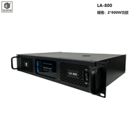 Amplificateur de puissance professionnel personnalisable en métal de classe H à 2 canaux 800W TB LA-800-1 en gros avec garantie de 3 mois
