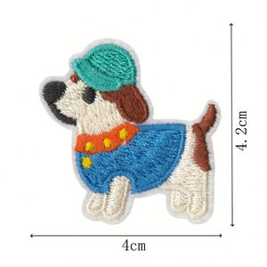 Nuevo Parche Bordado Termoadhesivo de PVC Ecológico con Diseño de Perro Adorable y Colorido para Decoración de Sombreros, Bolsos y Ropa - Product Image 4