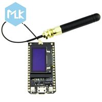 MLK LORA32 V1.0 868/915MHz ESP32 0.96" OLED Layar Biru Papan Pengembangan dengan WiFi Pemasangan SMD