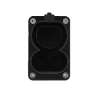 Prise de charge EV noire avec support factice DC Combo 2 CCS1 CCS2 pour prises de charge EV CCS1 CCS2 et connecteurs EVSE