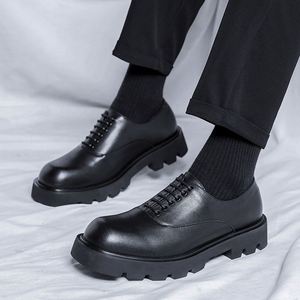 High Quality Mens Business Formal <b>Platform</b> Leather Shoes <b>Oxfords</b> Dress Office Men Shoes - Product Image 5