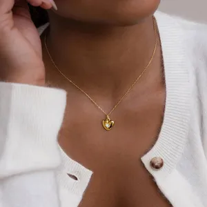 Collar de Cadena de Eslabones Multicolor de Acero Inoxidable para Mujer, Estilo Minimalista, para Fiestas y Uso Diario, Dropshipping - Product Image 4