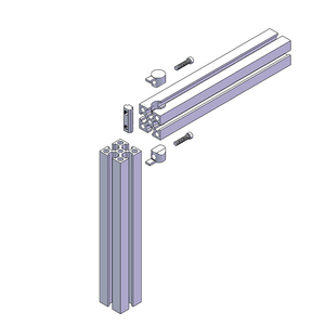 Cina produttore 5459 alluminio estrusione M6-3030 2 fori scorrevoli in acciaio t dadi per alluminio profilo estrusione m6 m8 30 4 - Product Image 1