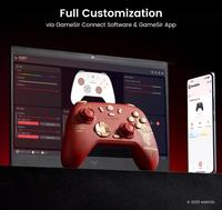GameSir Nova 2 Lite Edición Roja, Control Inalámbrico para PC, Compatible con Windows, iOS, Android, Steam, Switch, con Joysticks de Efecto Hall