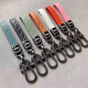 China Wholesale Sublimation Custom Engraving logo Business Metal <b>Leather</b> Car Keychain - Product Image 2