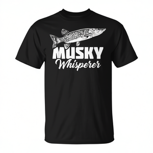Camiseta Musky Whisperer para Pesca, Caza de Muskie y Muskelunge - Product Image 2