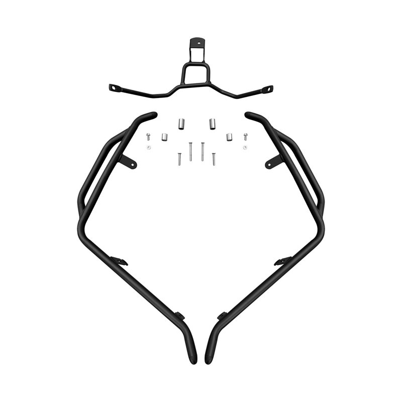 Black carbon steel reinforced front bumper