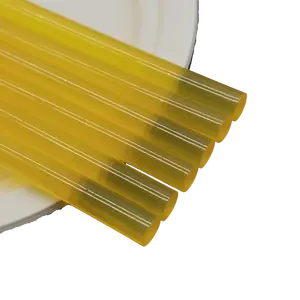 Premium Kwaliteit Smeltlijmstift-Hoge Viscositeit Geel Transparant Perfect Voor Verpakkingsbehoeften
