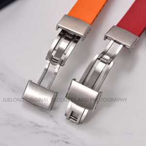 JUELONG 부드러운 CTS FKM 스트랩 16mm 18mm 19mm 20mm 21mm 22mm 사이즈 조절 가능한 고무 시계 밴드 - Product Image 4