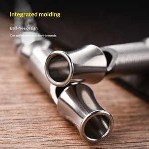 Sifflet de <span class=keywords><strong>survie</strong></span> et d'entraînement en acier inoxydable léger à tube unique, personnalisable avec logo, pour arbitre et activités extérieures - Product Image 3