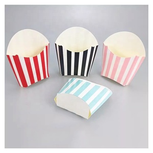 Boîte d'emballage en papier jetable personnalisée pour frites, poulet frit et ailes de poulet, avec logo imprimé, pour la restauration rapide à emporter - Product Image 6