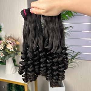 Extensions de cheveux 100% naturels Fumi Quality 12A, lot de boucles florales très demandées, 100g par paquet, super double drawn - Product Image 5