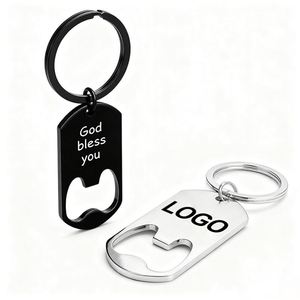 Wsy968 <b>Custom</b> Metal Keychain With Logo Wholesale Cheap Beer Wine Bottle Opener Promotion Holiday Gift - Product Image 1