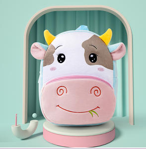 Sac d'école de dessin animé en peluche unisexe pour la <span class=keywords><strong>maternelle</strong></span> avec fermeture à glissière <span class=keywords><strong>personnalisable</strong></span> pour garçons et filles - Product Image 6