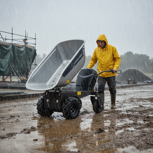 Carretilla Eléctrica Mini Rhinoceros KS450E, Volquete Autocargable, Cargador Compacto para Construcción, Jardinería y Bricolaje - Product Image 1