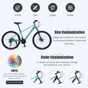 Vélo de montagne <span class=keywords><strong>VTT</strong></span> 27,5 pouces avec cadre en aluminium, freins à <span class=keywords><strong>disque</strong></span>, suspension et 21 vitesses, personnalisable en usine, en stock - Product Image 2