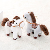 Rein Cheval En Peluche Porte-clés Pendentif Personnalisé Cheval En Peluche Jouet Cheval Année Mascotte Simulation Poupée Sac Pendentif
