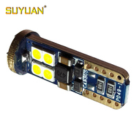 Suez voiture lumières LED ampoule W5W T10 194 168 Auto lampe 3030 12smd Canbus blanc LED intérieur lecture ampoule