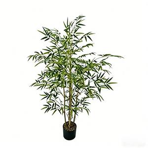 Planta artificial de bambú en maceta, bonsái artificial de bambú - Product Image 1