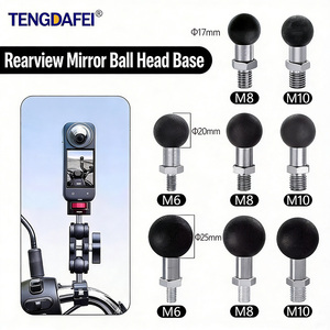 SORRISO Braçadeira de Alumínio Super Clamp com Cabeça Esférica Dupla, Braço Mágico com Rotação 360°, Rosca 1/4" e 3/8" para <span class=keywords><strong>C</strong></span>âmera de Ação, Celular, DSLR, Portátil - Product Image 1