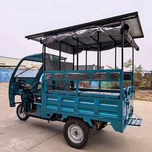 <span class=keywords><strong>Triciclo</strong></span> <span class=keywords><strong>Elettrico</strong></span> con Pannello Solare, 3 Ruote, 60V, Tuk Tuk Taxi <span class=keywords><strong>Elettrico</strong></span> con Sedile Passeggero e Tettoia - Product Image 3