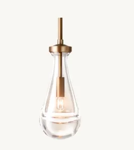 Modern Factory Price Rain Chandelier For Entry Luxury Pendant Light Restoration Glass Pendant