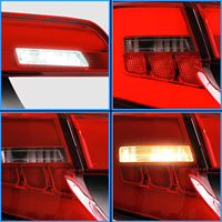 Feux arrière LED VLAND 6000K pour Toyota Camry 2012 2013 2014, lentille rouge transparente, Plug and Play