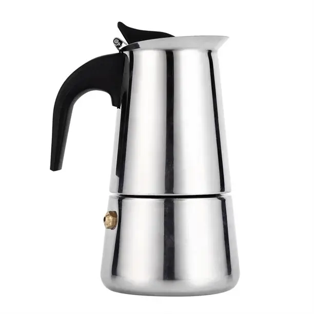 2023 benutzer definierte Espresso maschine Moka-Kanne Espresso maschine mit großer Kapazität Verdickte Edelstahl-Moka-Kanne mit Deckel