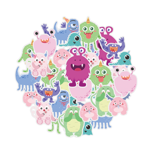 Bán buôn tùy chỉnh phim hoạt hình dán nhãn, màu sắc rực rỡ in ấn cho trẻ em các mặt hàng, chết cắt trong tấm hoặc cuộn - Product Image 3