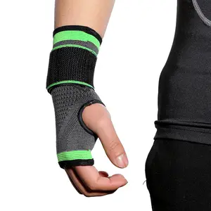 Outdoor Sport Bandage Gebreide Pols Protector Volwassen Gewichtheffen Fitness Palm Cover 1Pc Sport Gebreide Polssteun Brace