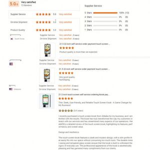 Touchwo cảm ứng đa điểm tự đặt hàng <span class=keywords><strong>kiosk</strong></span> Wall Mount LCD màn hình cảm ứng tự thanh toán <span class=keywords><strong>kiosk</strong></span> với máy in máy quét và máy ảnh - Product Image 5