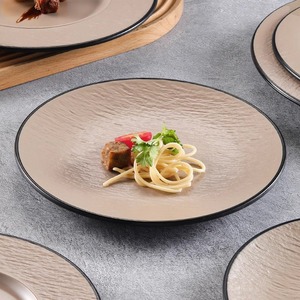 A5 Japanese-style <b>melamine</b> <b>plate</b>, imitation porcelain round <b>plate</b>, flat <b>plate</b>, restaurant plastic dinner <b>plate</b>, dish, hot pot, - Product Image 2