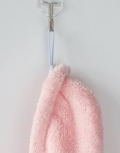 Cappuccio da donna ad asciugatura rapida in pile di corallo Superfine copricapo da bagno in tessuto non tessuto stile semplice - Product Image 5