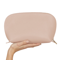 Sac de maquillage en cuir Sac de cosmétiques imperméable portable de grande capacité pour femmes