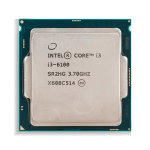 Mejor Procesador I3-6100 SR2HG For Intel Core CPU Dual core LGA 1151 3.7GHz 51W Computer CPU CPU de la computadora