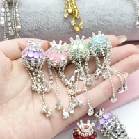 51218 luxe strass couronne gland fantaisie perles pour stylo bricolage perles avec diamant chaîne téléphone fabrication de bijoux accessoires