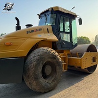 Compacteur vibrant à tambour unique Shantui SR14M d'occasion, 14 tonnes, marque chinoise, compacteur moyen, bien entretenu, livraison rapide