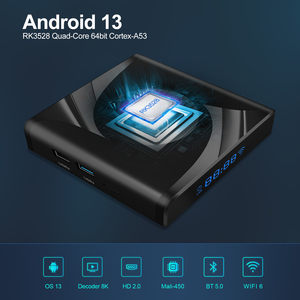 2023 mới nhất Android X88 pro13 rk3528 TV Box 2GB/16GB HDR 4K kép Wifi BT 4.0 2.4GHz không dây phương tiện truyền thông Máy nghe nhạc Mali 450 MP4 K HDR - Product Image 2