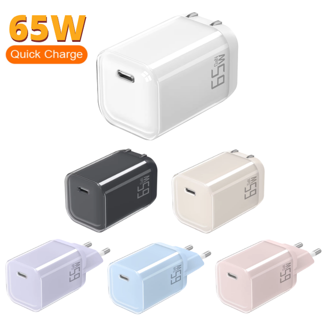 45W 65W USB-C Charger GaN PPS Super Fast Charging for Samsung S23 S24 iPhone MacBook Pro Type C Charger