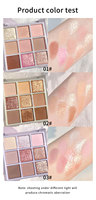 Palette de fard à paupières de maquillage personnalisée à haute teneur en pigments scintillants et scintillants marque privée Palette de fard à paupières végétalienne longue durée