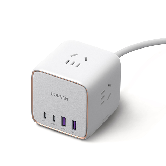 UGREEN 65W USB-C Charging Station with AC Outlet, Nexode 7-in-1 GaN Power Strip for Home, Office and Travel,with 3 AC 4 USB