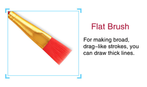 Pincel de Uñas de Fibras Artificiales con Mango de Plástico y Cristal de Colores, 6 Piezas, para Pintura al Óleo y Acuarela DIY para Niños - Product Image 3