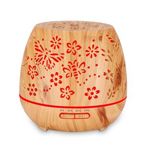 Difusor de Aroma con Acabado Madera de 400ml con Luz LED y Control Remoto, Humidificador para Uso Doméstico y Comercial - Product Image 5