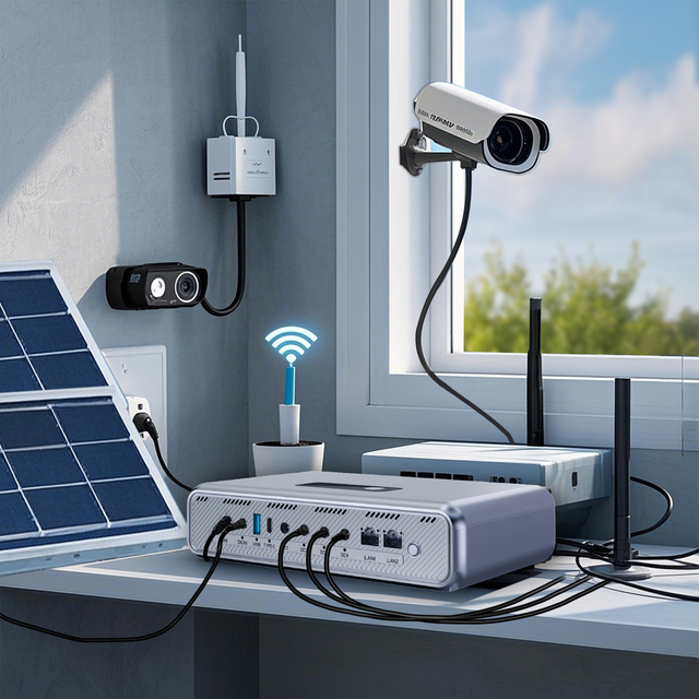Mini DC UPS with 54000mAh Lithium Battery On-Line for WiFi Routers CCTV Cameras POE Devices 5V 9V 12V 24V Outputs
