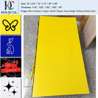 Plaques en acrylique jaunes/noires pour gravure laser, 12''x24''x1/16'', feuilles de plastique ABS bicolores, 2 couches, 4 pièces / carton, 300x600x1,5mm