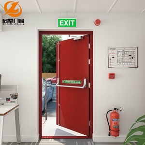Puerta Cortafuego de Acero Directo de Fábrica, Puerta de Salida Interior/Exterior Resistente al Fuego de Alta Calidad, Aislamiento Térmico, Supermercado - Product Image 4
