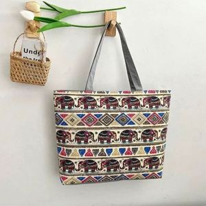 Sac en toile de grande capacité avec logo personnalisé imprimé en gros de haute qualité, sac fourre-tout en toile avec logo personnalisé - Product Image 6