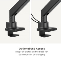 LDT80-C012UC 17 "-57" 27kg écran Ultrawide moniteur bras ordinateur robuste réglable simple ressort à gaz support de moniteur support de bureau